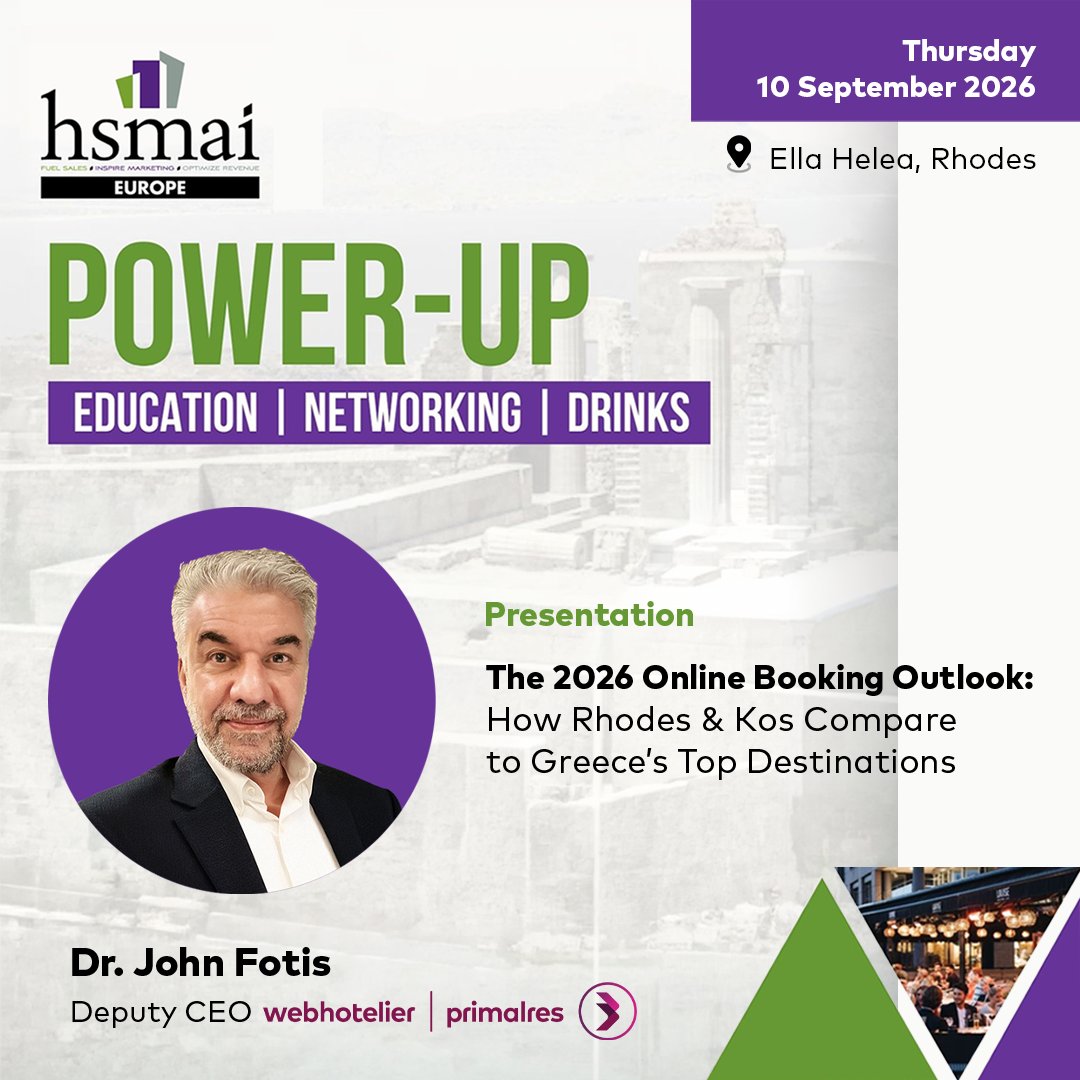 revplus_group's tweet photo. webhotelier | primalres is proud to participate in the “Power Up” event hosted by @HSMAIeurope on Thursday, September 10 at the Ella Helea Rhodes.

📷 Register now: https://t.co/2tfcDkgISQ

#HSMAIEurope #PowerUp #webhotelier_primalres #traveltech #hospitality https://t.co/XbvcCPHomx