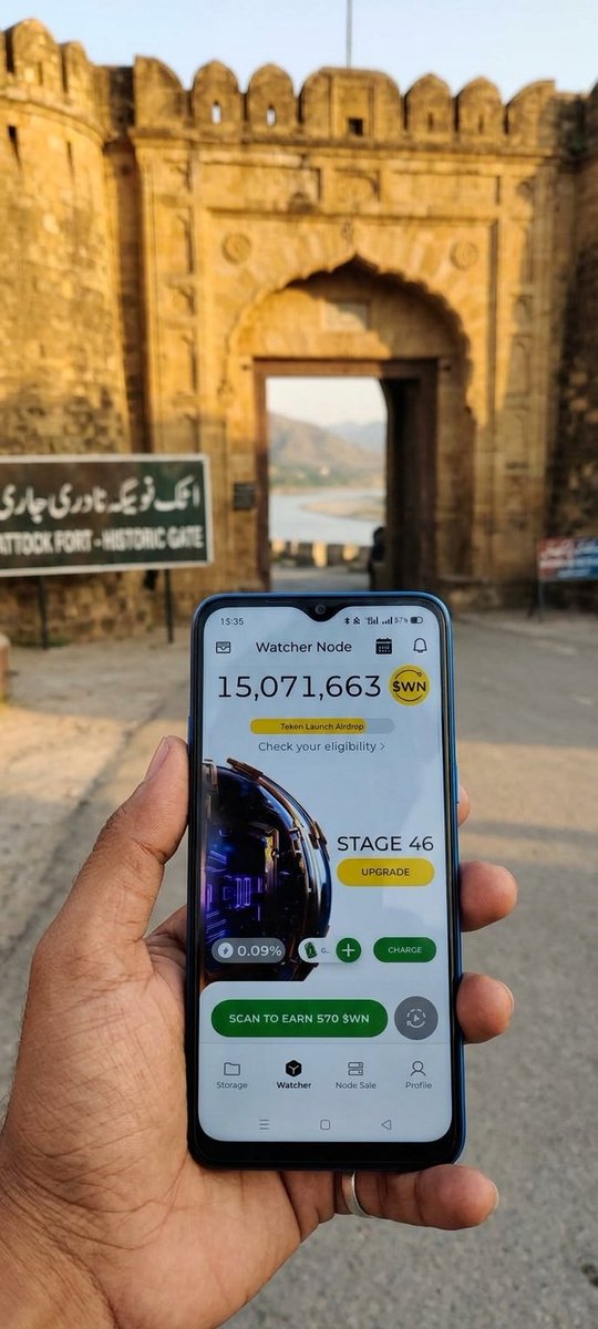 AR_Learns's tweet photo. Checking into history while building the decentralized future! 🏛️⚡

Hitting 15M+ $WN points on the Watcher Node at the historic Attock Fort entrance.

Running nodes anywhere, anytime. Who else is grinding the Airdrop? 🚀📱

#DePIN #WatcherNode #DeNet #Web3 #CryptoAirdrop https://t.co/6P0xZSKGV4
