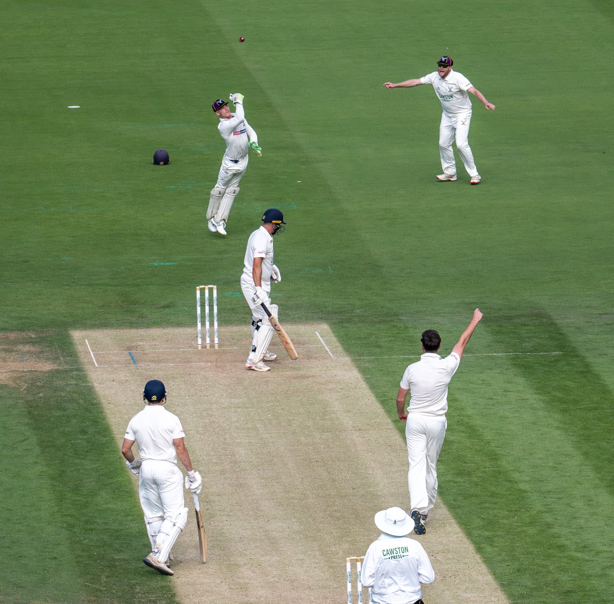 CSSportPhoto's tweet photo. Cricket - A great day out at Lord's watching four Old Cranleighans in the Blackheath side in the National Village final, September 6th 2026 ... here James Fortescue takes a catch of Benji Arengo-Jones' bowling https://t.co/LRuvPFM5QA