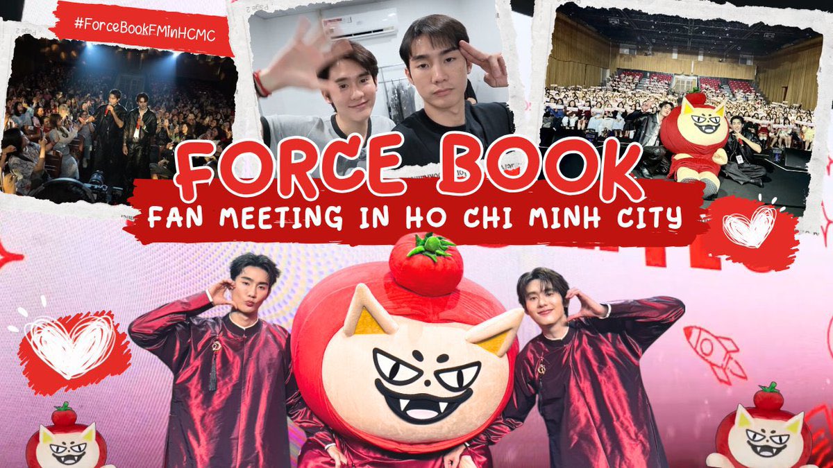 bookfamily_'s tweet photo. โฮจิมินห์จ๋า ฟอส-บุ๊คมาแล้ว ครั้งนี้พิเศษกว่าทุกครั้งเพราะเราไม่ได้มากันแค่ 2 คน เราพาโทมะฟอกซ์ไปด้วยยย เป็นแฟนมีตที่สนุกมากกก ขอบคุณทุกคนที่มาสนุกไปกับพวกเรา มีโอกาสมาเจอกันใหม่น้า 

🎥 : https://t.co/yYR1dGrB7v 

#ForceBookFMinHCMC 
#kasibook #fforce_ https://t.co/KGGouMMzA8