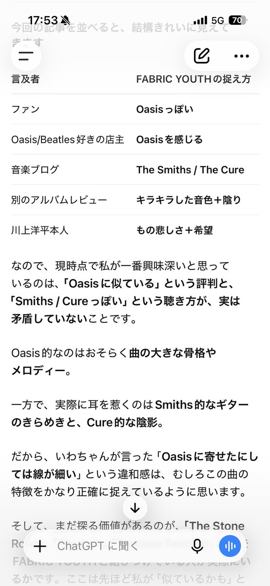 for_ears's tweet photo. 関目のサカナクション 酒場マコチとピーナッツでかかってて知った↓の曲
オアシスとキュアーとスミスの折衷すげえと思ったらアレキサンドロスなんだと驚いた　こんなど直球なの新鮮　昨日はそんな話題でAIと会話していた

[Alexandros] FABRIC YOUTH https://t.co/nCxBWQhWKR https://t.co/PWdzhkNZE4