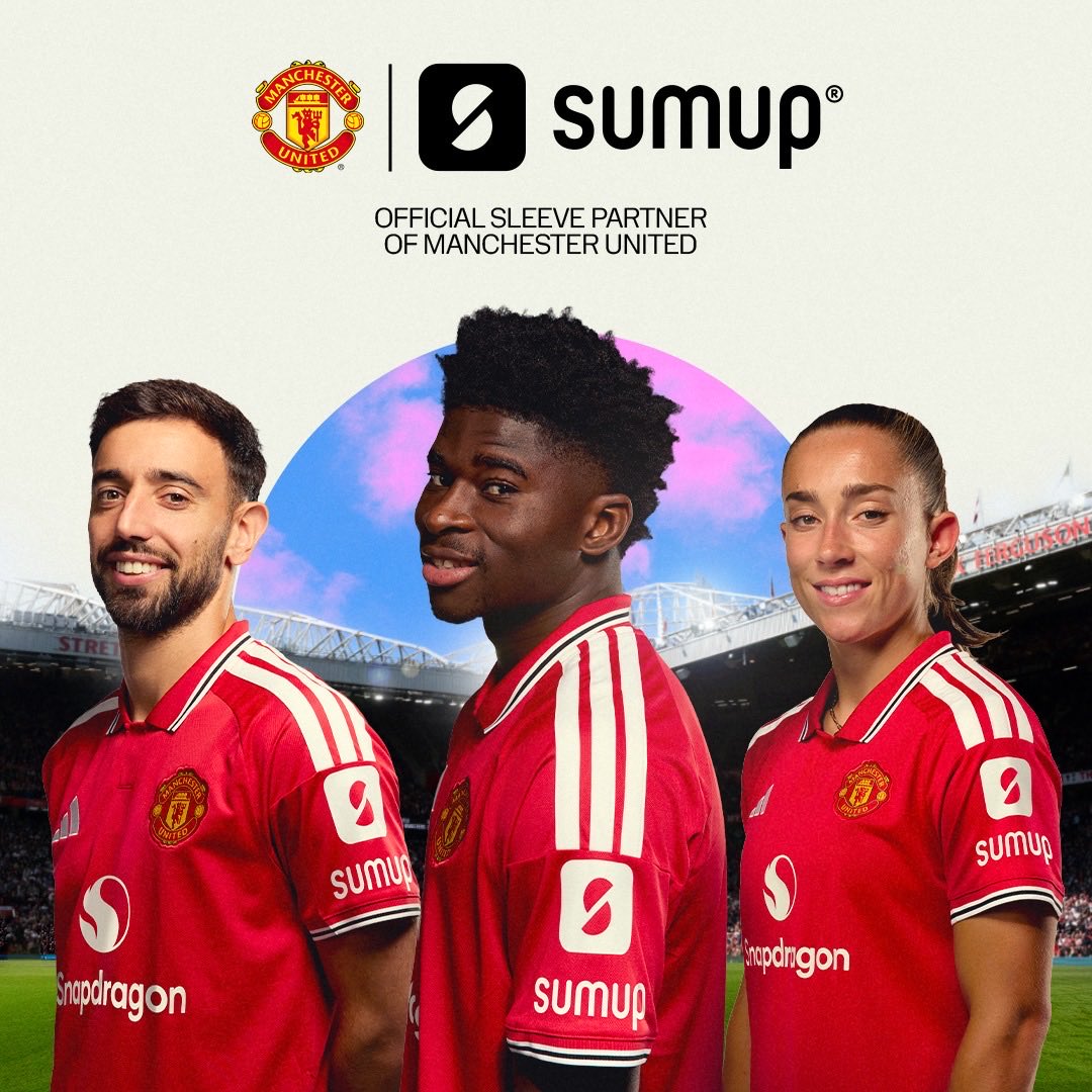 NathSalt1's tweet photo. Manchester United announce their biggest ever shirt sleeve sponsorship as they team up with SumUp.

Latest addition to the commercial arsenal #mufc https://t.co/CL7lGpQGkD
