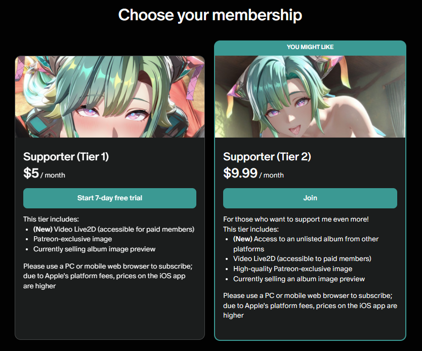 junelegendx's tweet photo. Gank&amp;Patreon membership information update https://t.co/oXRpduaRQX