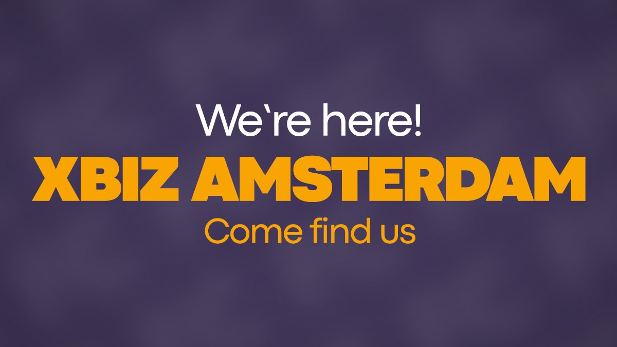 FanCentro's tweet photo. We’re here — XBIZ Amsterdam starts today. 
See you there.💜
@XBIZ https://t.co/7boQYFYCcB