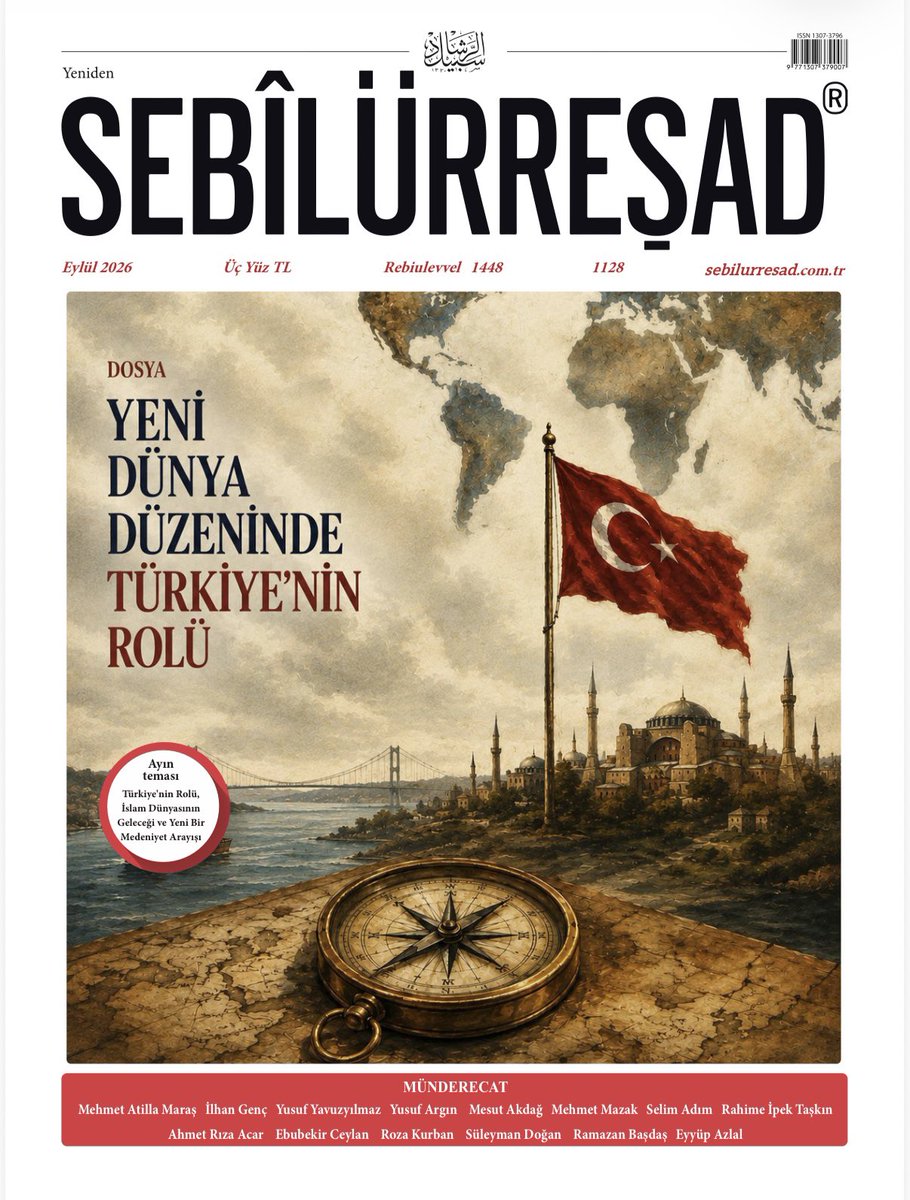 mhmetmazak's tweet photo. Yeni Dünya Düzeninde Eski Bir İhtiyaç: #ŞEHİR
Sebilürreşad Dergisi Eylül 2026 sayısında kaleme aldım. https://t.co/0cfy8hmP4h