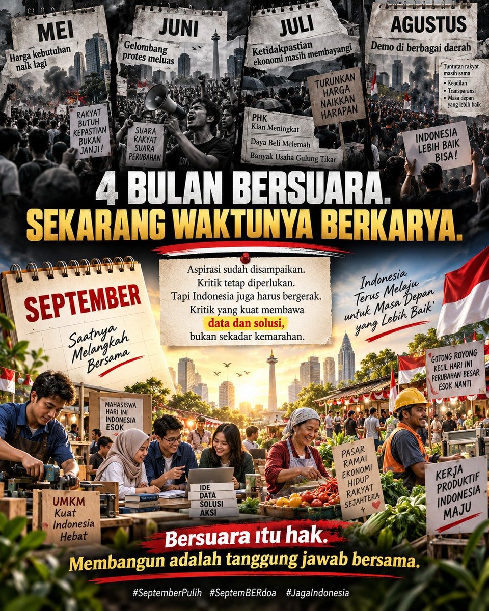 sheva6894's tweet photo. bersuara itu hak, membangun negeri ini adalah tanggung jawab bersama 
#SeptemberPulih
Doa Untuk Indonesia https://t.co/RnywEeUK4V