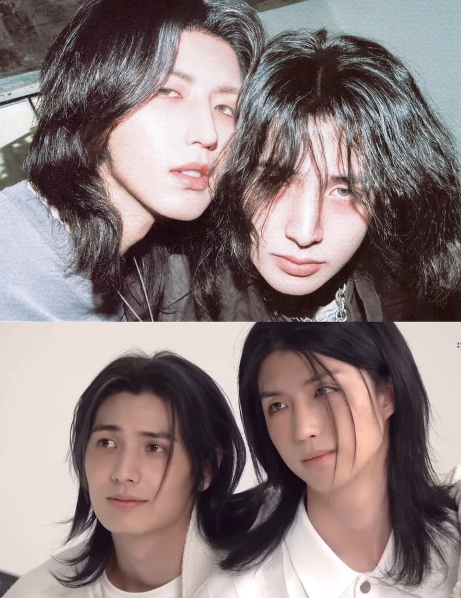 maibemboo's tweet photo. those two dudes from xdinary heroes with the long hair https://t.co/JfcSbsMrRZ