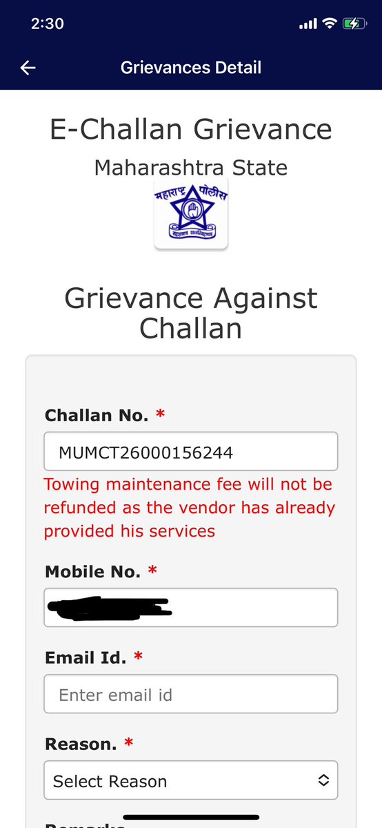 ashishrranka's tweet photo. @MTPHereToHelp my wife had parked her vehicle near Viceroy Savana, Raheja Circle, Thakur Village, Kandivali East, Mumbai - 400101 yesterday
She reached the vehicle before it was towed away but still she was made to pay the towing charges which is not correct. https://t.co/ZqnTpFNrnO