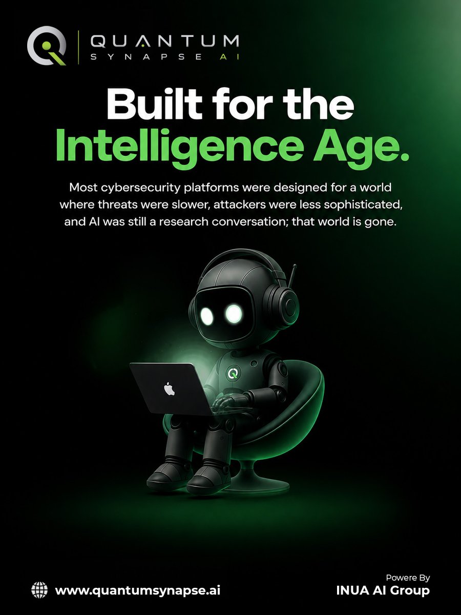 QuantumSyn_AI's tweet photo. Most cybersecurity platforms were built for a slower threat era. That era is gone. Quantum Synapse AI was built for the Intelligence Age from the ground up. Realize Possibilities. #QuantumSynapseAI #CyberIntelligence #SovereignSecurity #EnterpriseResilience #CyberWarfare https://t.co/ieO8UptWDy