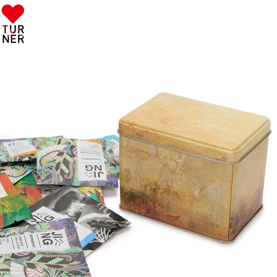turner2026_27's tweet photo. 📣
JING TEA ❤︎TURNER
ティーバッグ缶　2,480円（税込）

テート美術館のラウンジで提供されている英国高級紅茶ブランド「JING TEA」のティーバッグアソート缶。ターナー作品をあしらったオリジナル缶で販売します。

https://t.co/P2osA27vF1

#ターナー展2026_27 #国立西洋美術館  #テート美術館 #TATE #TURNER #LOVE_TURNER