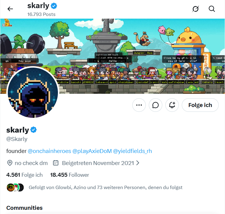 0xDenkmaster's tweet photo. @eth_apple @YieldFields_RH @Skarly Following both :) would love a WL spot https://t.co/gRUJc6N4b2