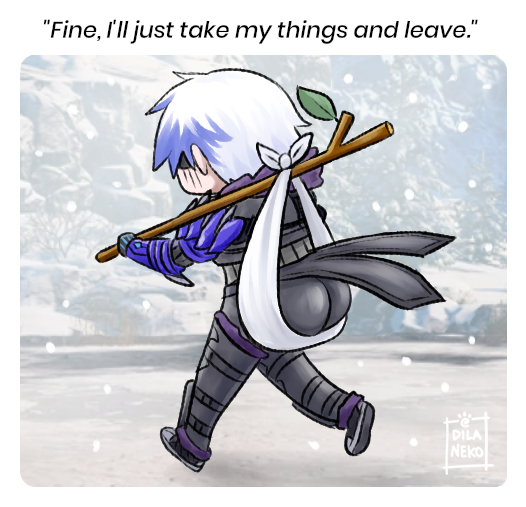 DilaNeko's tweet photo. When he left the organization :(
#Grøh #SoulcaliburVI #SCVI https://t.co/189Vur0oOP