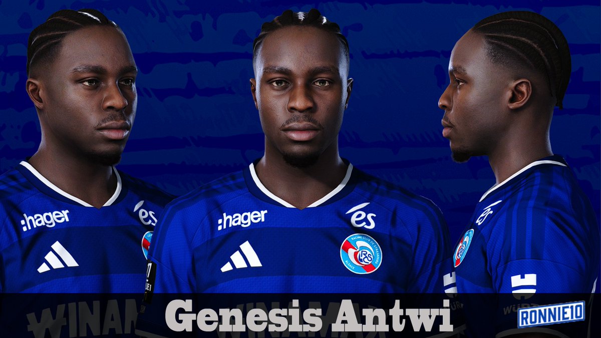 RonnieFacemaker's tweet photo. Genesis Antwi 🇸🇪 - RC Strasbourg 🇫🇷

Download here: https://t.co/JGotCIssse
Visit my shop: https://t.co/jLrJ27Cs4R

#eFootball #eFootball2025 #pes21 #PES2021 #pes2020 #efootball2021 #Ligue1 #Ligue1McDonalds #FL26 #FL27 #FootballLife27 #rcstrasbourg #genesisantwi @RCSA https://t.co/4TGpyI1hlY