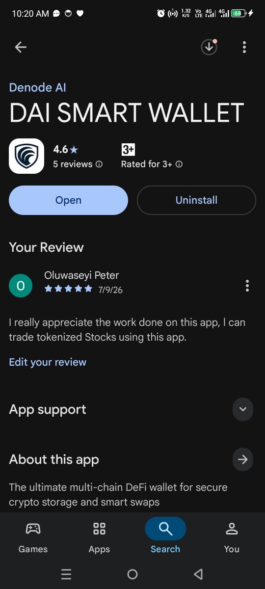 daismart_wallet's tweet photo. Please let's leave our reviews on Google Playstore for DAI SMART WALLET. https://t.co/Dwh9qJnc6I