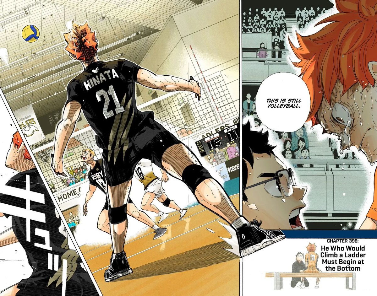 nilustweet's tweet photo. Honestly HUGE shoutout to Furudate for reading the "Takeda being Little Giant" theories &amp; twisting it by making Hinata move on from actual Little Giant &amp; in the end making Takeda Hinata's biggest role model!! ❤️ https://t.co/QIVwvOdbKd