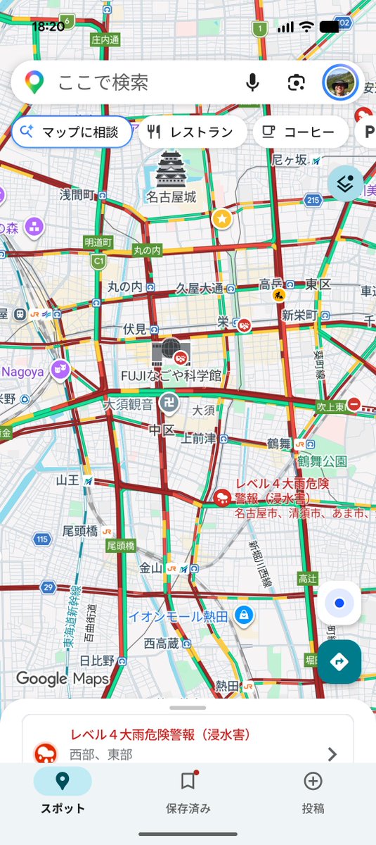 godmail55's tweet photo. 我が町名古屋も冠水だらけで市バスも運休、皆帰れるのか？  #名古屋市  #冠水  #洪水  #被害状況 https://t.co/p3fcBbwb4M