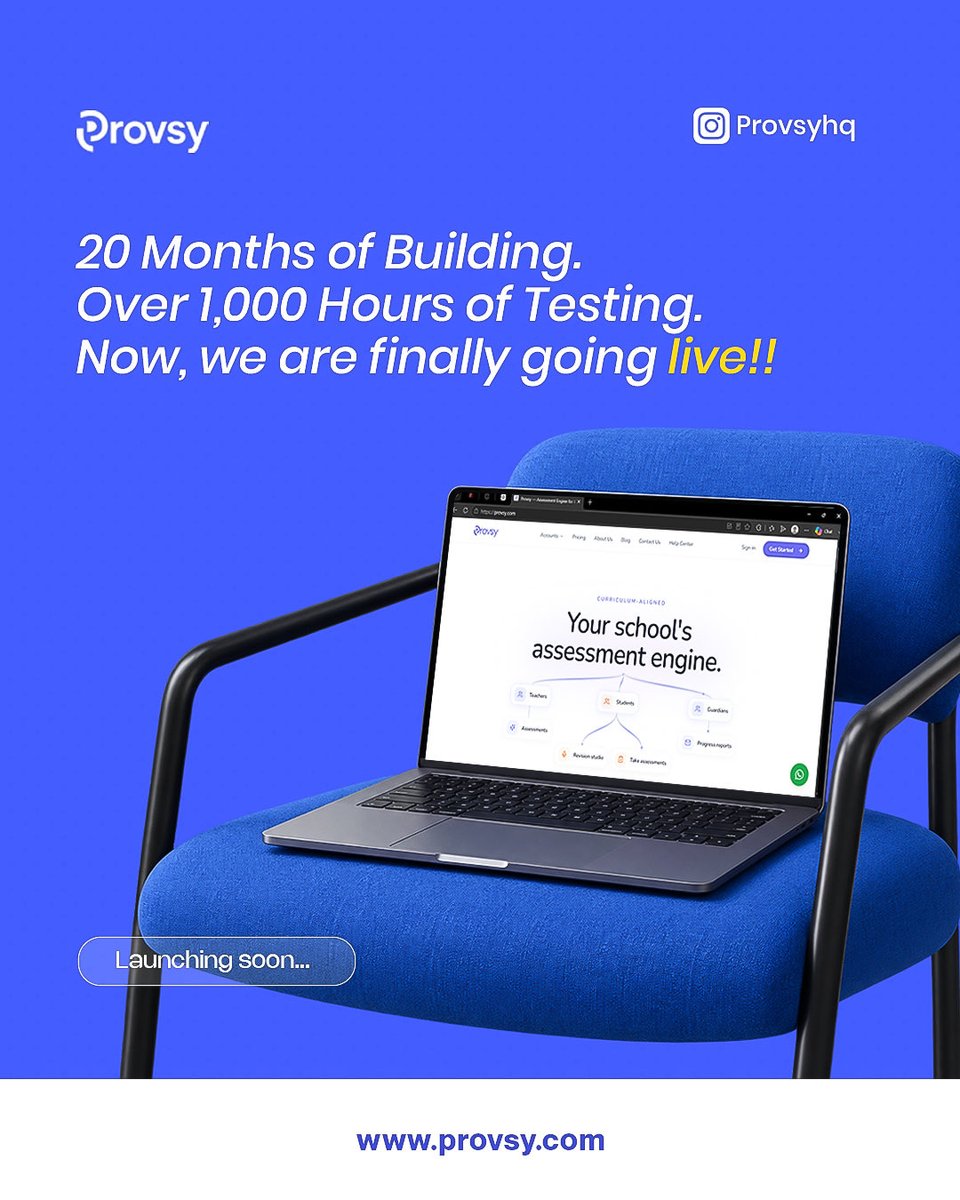 ProvsyHQ's tweet photo. We’ve been quietly perfecting the ultimate assessment engine for K12 schools. The wait is almost over. https://t.co/GV6ivSFGj1