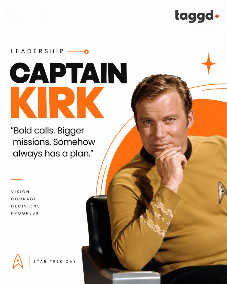 _taggd's tweet photo. Different roles. Different strengths. One crew. 🖖
Which Star Trek character is your department? 🚀
Happy Star Trek Day!
#StarTrekDay #Taggd #OneCrew https://t.co/g8497F3FRS