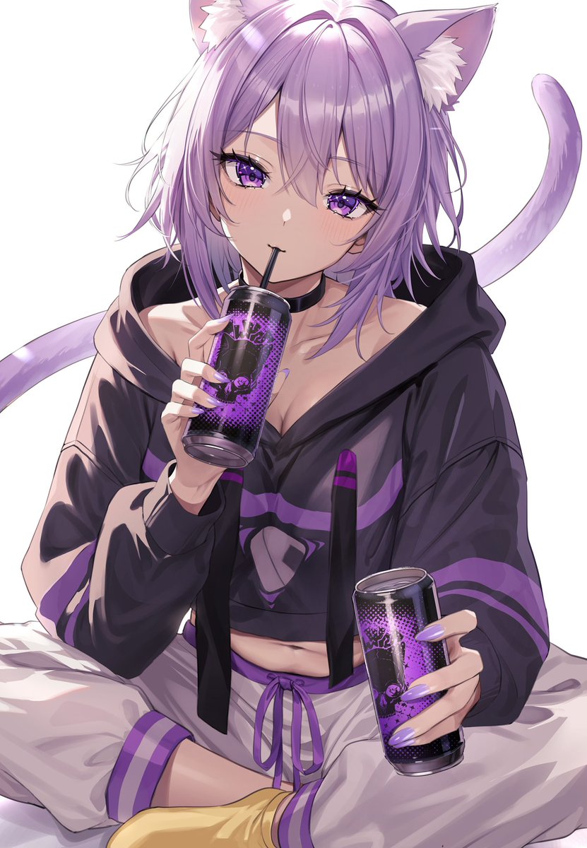 yuzu8ra's tweet photo. #絵かゆ 🍙
僕と乾杯、しよ？🥤💜 https://t.co/s2Gu4r1YfB