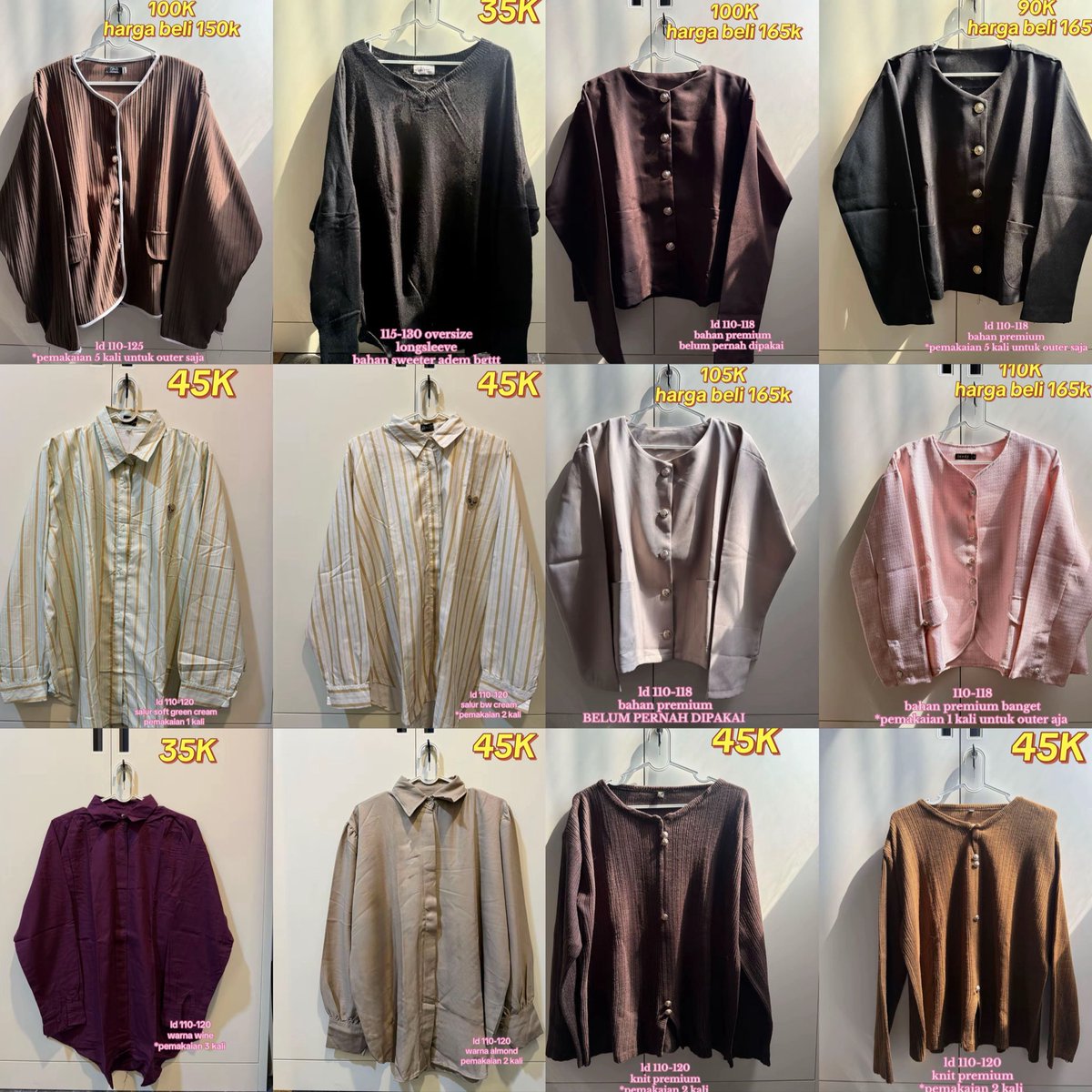 efrgasi's tweet photo. @UNDIP_FESS NITIPP!! preloved barang masih bagus semua dijual karena kosongin lemariii mau pindahan , DM/ WA 081333144849 ☺️💗 https://t.co/6Ry4CnygSg