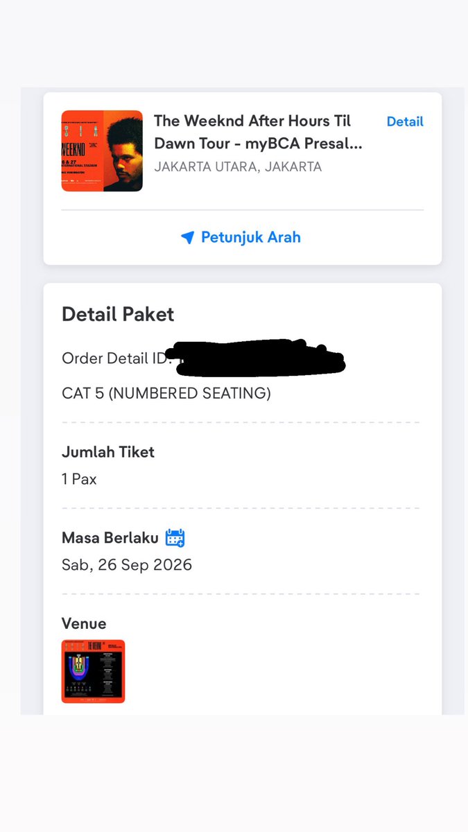 myosmore's tweet photo. WTS or WTT‼️‼️⁉️ After Hours til Dawn Tour Day-1 presale

dijual karena ada acara di day-1😩😩

hmu if ur intrested✨✨😭😭

#wts #wtt #theweeknd https://t.co/DKMop0c2Gn