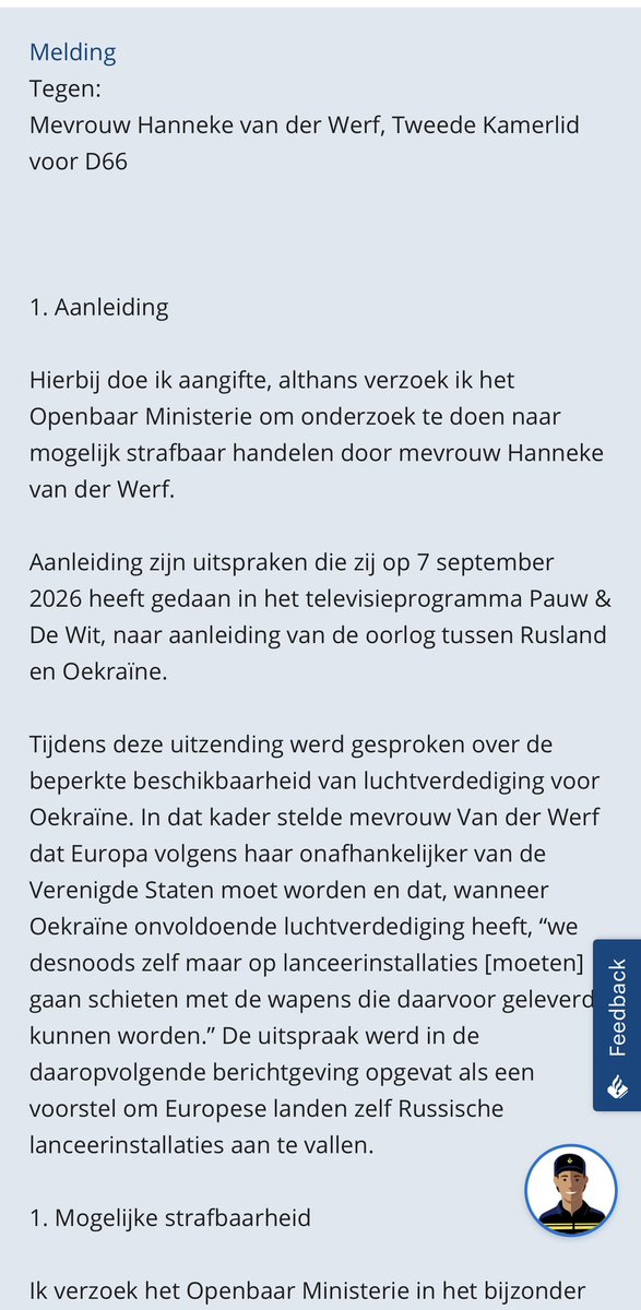 RosasMarysol2's tweet photo. Aangifte gedaan tegen #HannekevanderWerf van #D66 👇🏼

#WegMetKabinetJetten https://t.co/9oV9tI57oB