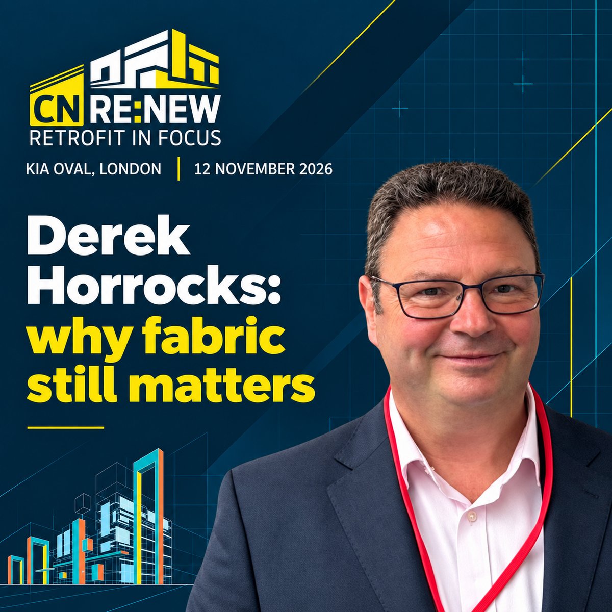 CNplus's tweet photo. Why does fabric still matter in the future of retrofit? Derek Horrocks explores how a fabric-first approach can improve building performance and support successful retrofit delivery. Read the article and join us at CN RE:NEW: https://t.co/YUK9SE5pYZ https://t.co/vyXXT9x9d3