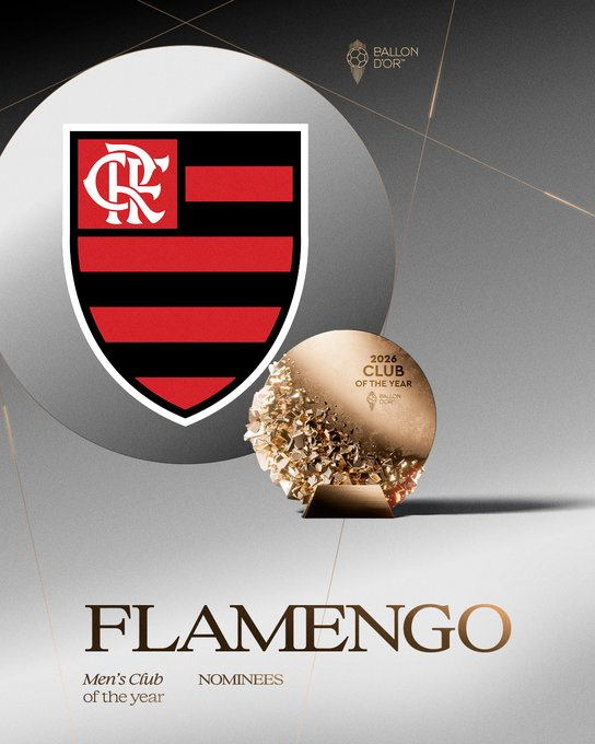 thetopcornerx's tweet photo. Flamengo nominated as men's club of the year

#ballondor https://t.co/zGeM5lFWyl