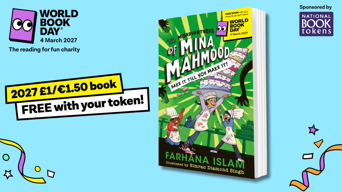 WorldBookDayUK's tweet photo. 🧁🔍 A sprinkle of chaos, a drizzle of mischief and one BIG baking mystery...

Mina, Mobeen and Reema are determined to start Ramadan with their biggest good deed yet: baking for charity. But when their bakes disappear, can they follow the crumbs and uncover the truth before the cookie crumbles?

Discover Mina Mahmood: Bake It Till You Make It! by Farhana Islam, illustrated by Simran Diamond Singh and published by @FarshoreBooks . 🧁