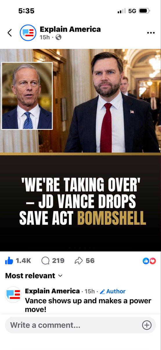 paul_varble's tweet photo. @ScottPresler @LeaderJohnThune PASS THE SAVE AMERICA ACT! https://t.co/l5IYhvLUYf