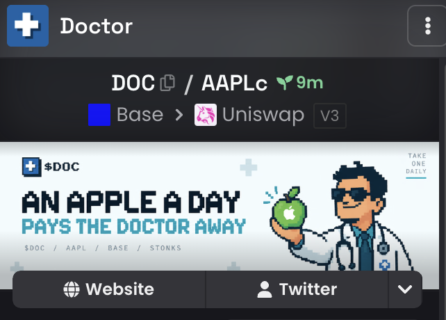 Doc_onbase's tweet photo. Doctor $DOC  updated on @dexscreener.

https://t.co/R4ZBU0fHtV https://t.co/0sfzwHiGo9