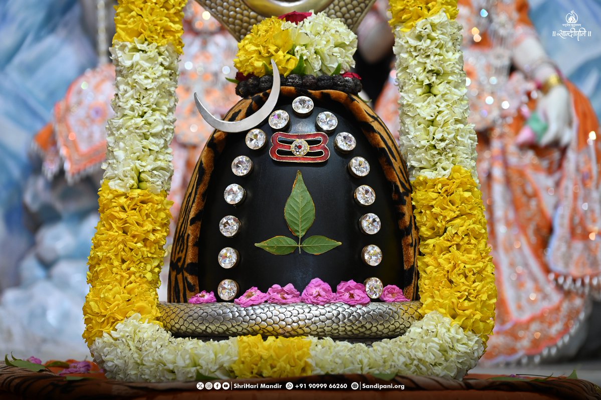 ShriHariMandir's tweet photo. 🗓️DAY27
🔱विष्णुब्रह्मनुताय स्वकीयकृपयोपात्ताकृतये शङ्कराय नमः।
ब्रह्माजी और भगवान विष्णु जिनकी स्तुति करते हैं, जो स्वेच्छा अनुसार शरीर धारण करनेवाले है ऐसे भगवान शंकरको हम प्रणाम करते हैं ।
#Shravan
#Chandramaulishvara
#ManorathDarshan
#ShriHariMandir
#PujyaBhaishri | @PPBhaishri