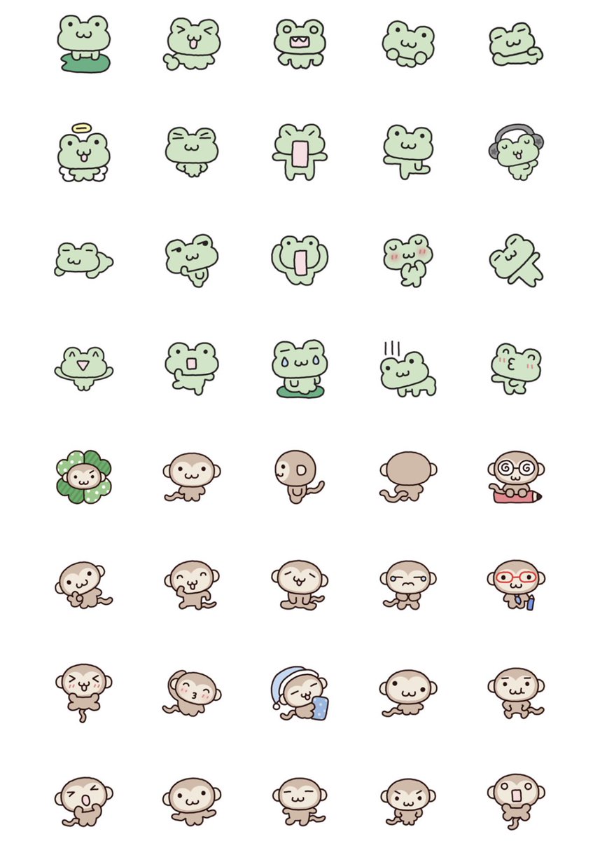 dekhobokho's tweet photo. [ティリングリとヤムスンイ]
新しい絵文字を作りました！！🐸🐵❤️
🔗https://t.co/4QDBLlGpRK https://t.co/CQY8FhpIqP