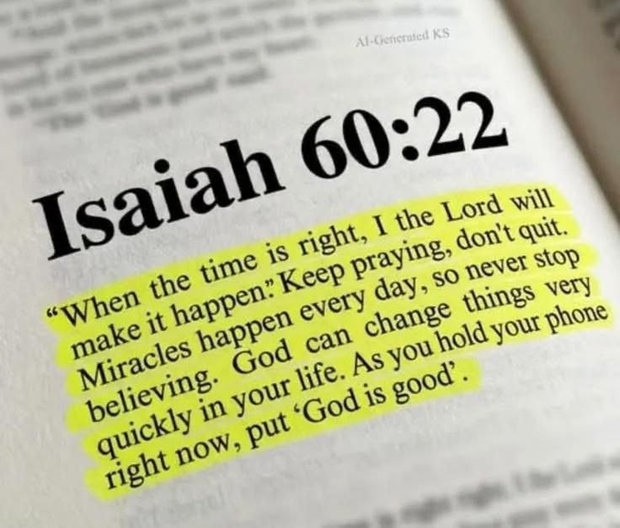 Oh_DearLord_'s tweet photo. Isaiah 60:22 https://t.co/X7pybfCfSU