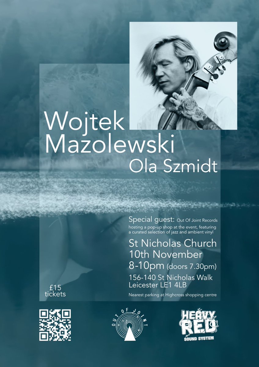 ola_szmidt's tweet photo. Thrilled to announce live show with @WMazolewski in Leicester @StNicholasLeics on 10th of November
tickets: Eventbrite and Bandcamp
↓↓↓↓
https://t.co/0K6xwkEqEf
#wojtekmazolewski #olaszmidt #jazz #slavic #ambient #stnicksleicester #livemusic #leicester https://t.co/XcUzhuQWPn