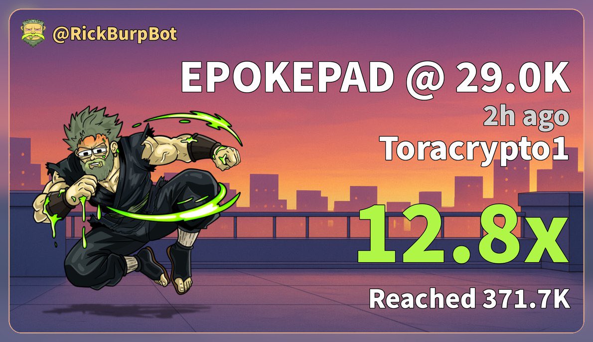 toracrypto___'s tweet photo. 12x  up profit on my call on $EPOKEPAD
⛓️‍💥 
0xe7ac78fea87cf7a613fa916a7ec71f816f5e7533 https://t.co/HJRZ7o9beS