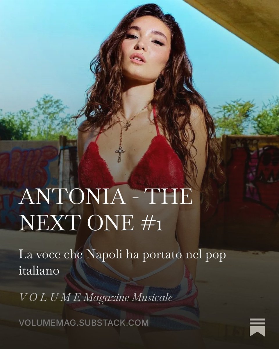 VolumeMag_'s tweet photo. ANTONIA - THE NEXT ONE#1
Una voce da riconoscere, un'identità ancora tutta da costruire. VOLUME accende i riflettori su uno dei nomi più interessanti del nuovo pop italiano. 🎙️

https://t.co/PLIjgk3Kkh https://t.co/wYIrQqsiQP
