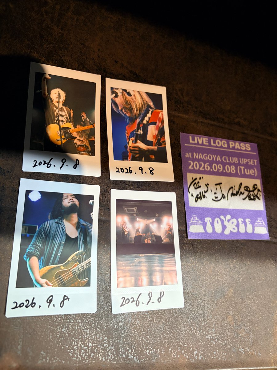 toybeeofficial's tweet photo. 【⚡️緊急通販開始⚡️】

ライブ中止になったtoybee号を救え！グッズ緊急発売

・本日のライブ写真チェキ(全4種) 1,200yen
・発売予定だったライブパス 500yen

帰りの高速代になります。
(販売期間〜9/9 23:59まで)

販売はこちらから
https://t.co/5qQri1oBaR https://t.co/ptTsZS2aY5