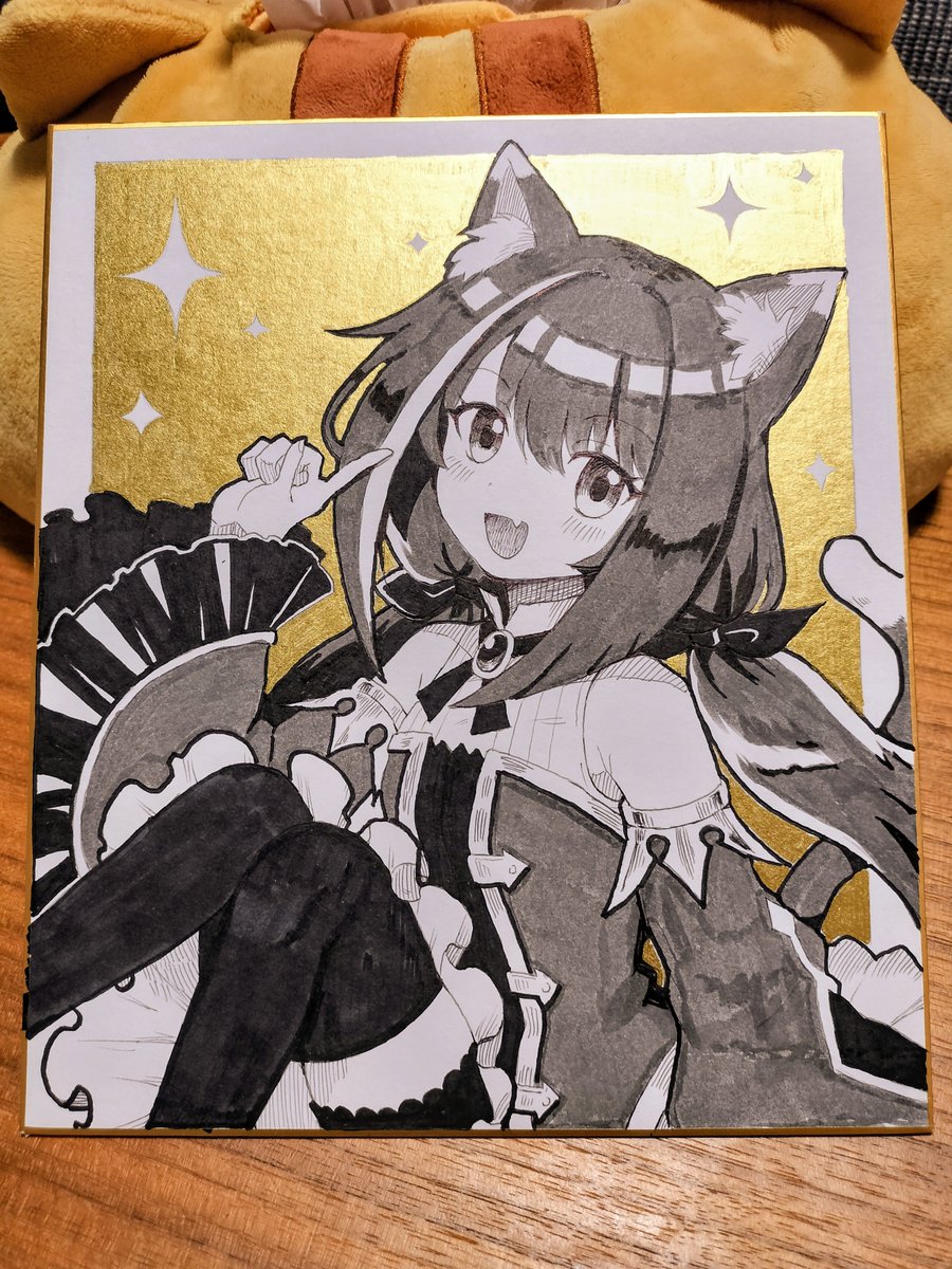 metro_e_lectro's tweet photo. 色紙描きました！結構いいのでは…！？ https://t.co/cdjuDXtoNf