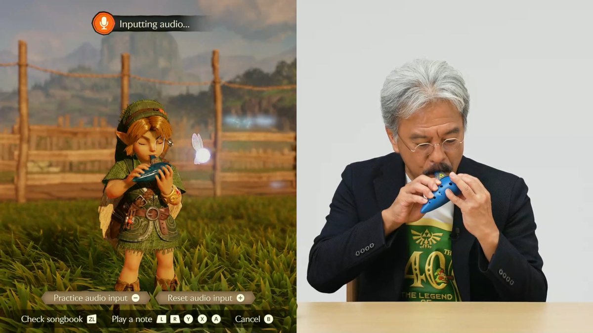 Wario64's tweet photo. The Legend of Zelda Ocarina of Time remake

you can hum a song to play the Ocarina, including using instruments https://t.co/KNwMtn9Z9x