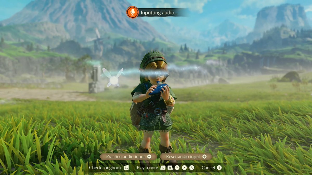 nintendobu's tweet photo. 🚨 The Legend of Zelda Ocarina of Time'da mikrofona sesli bir şekilde mırıldanarak melodi oluşturabiliyoruz.

Switch 2'nin dahili mikrofonu kullanılıyor. https://t.co/2vOj9QJ4zk