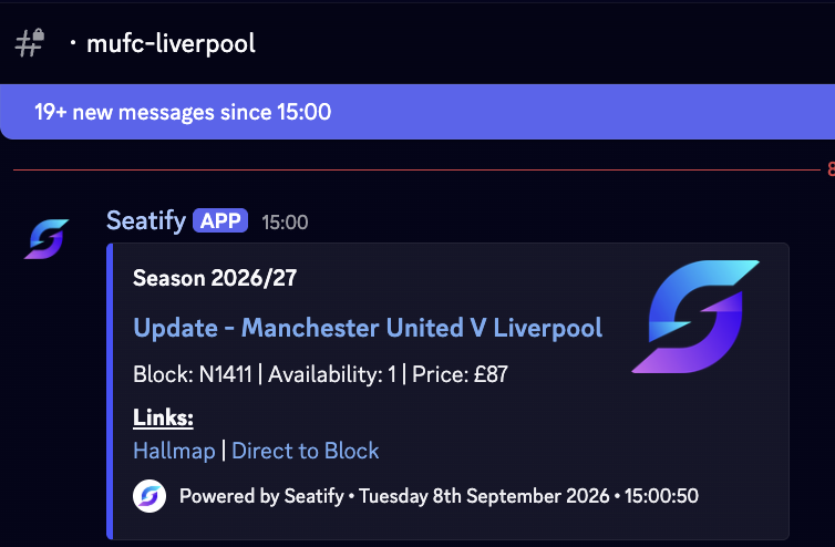 SeatifyUK's tweet photo. Bayern, Roma, Rb Leipzig, City, Arsenal, Chelsea, Liverpool and more... 💧

What an unexpected drop 

Hundreds of tickets released across multiple games. Plenty of pairs, trios, quads and more. 190+ alerts sent for City alone. 

Everyone in Seatify is pretty much sorted for the Derby this weekend, as well as Bayern Liverpool Chelsea and Arsenal! 

Defo not over. Check real reviews and come see why no other group do it better than us: https://t.co/XDZxgP77RD