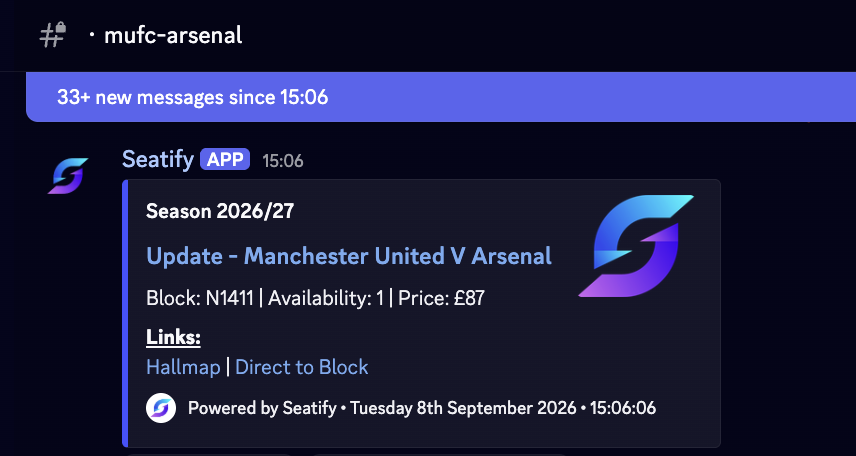 SeatifyUK's tweet photo. Bayern, Roma, Rb Leipzig, City, Arsenal, Chelsea, Liverpool and more... 💧

What an unexpected drop 

Hundreds of tickets released across multiple games. Plenty of pairs, trios, quads and more. 190+ alerts sent for City alone. 

Everyone in Seatify is pretty much sorted for the Derby this weekend, as well as Bayern Liverpool Chelsea and Arsenal! 

Defo not over. Check real reviews and come see why no other group do it better than us: https://t.co/XDZxgP77RD