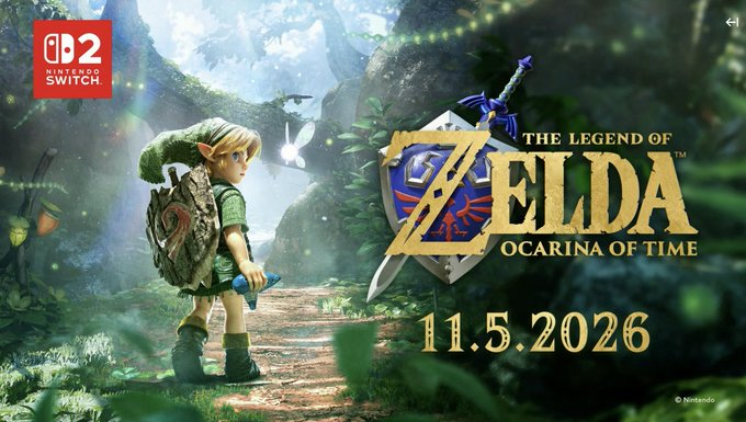 JavierWoT's tweet photo. A Nintendo se la suda GTA VI.

The Legend of Zelda: Ocarina of Time se estrenará el 5 de Noviembre https://t.co/qXBMEQ9XnL