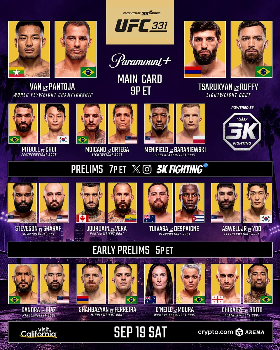 MMASINLIMITES's tweet photo. La cartelera que tendremos en 11 días me encanta!

#UFC331 https://t.co/rfzkdFgQXR