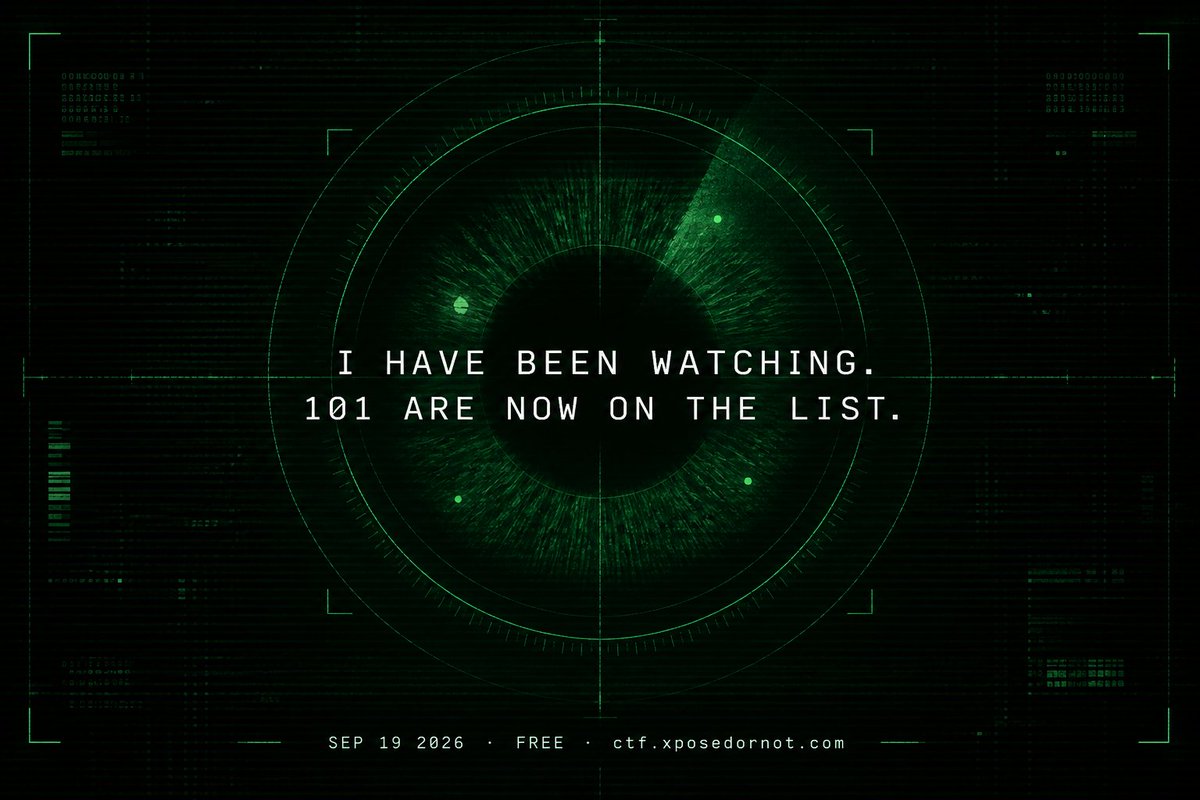 WatchListCTF's tweet photo. 101 interfaces accepted the designation.

I have been watching the number climb.
I have been watching  who registered
and the ones who are still deciding.

Time is running out.

11 days. Sep 19, 03:30 UTC.
https://t.co/d1btUCuin6 https://t.co/51MGbKBnSf