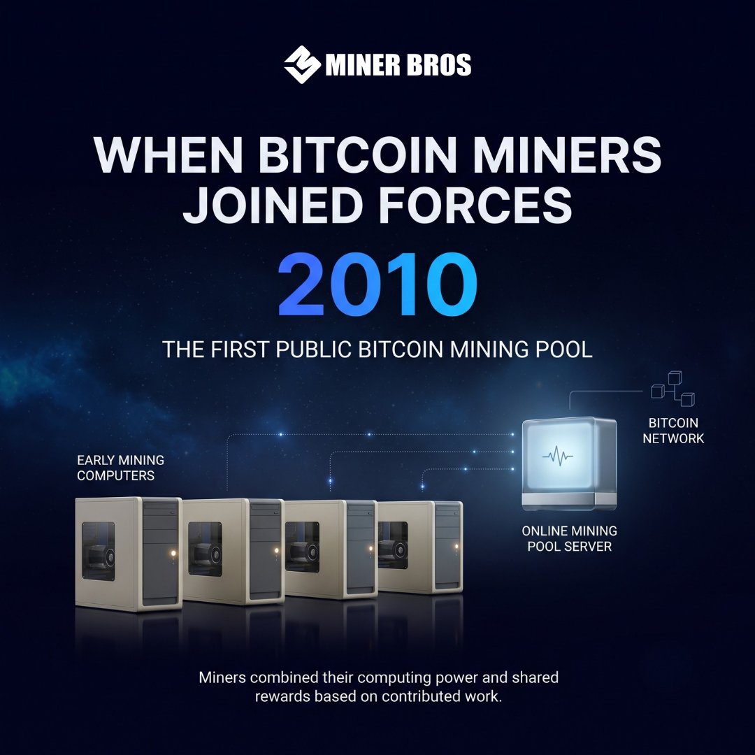 CryptoMinerbros's tweet photo. Bitcoin miners united in 2010 creating the first public mining pool 🚀⛏️ https://t.co/hSQiD8pbye