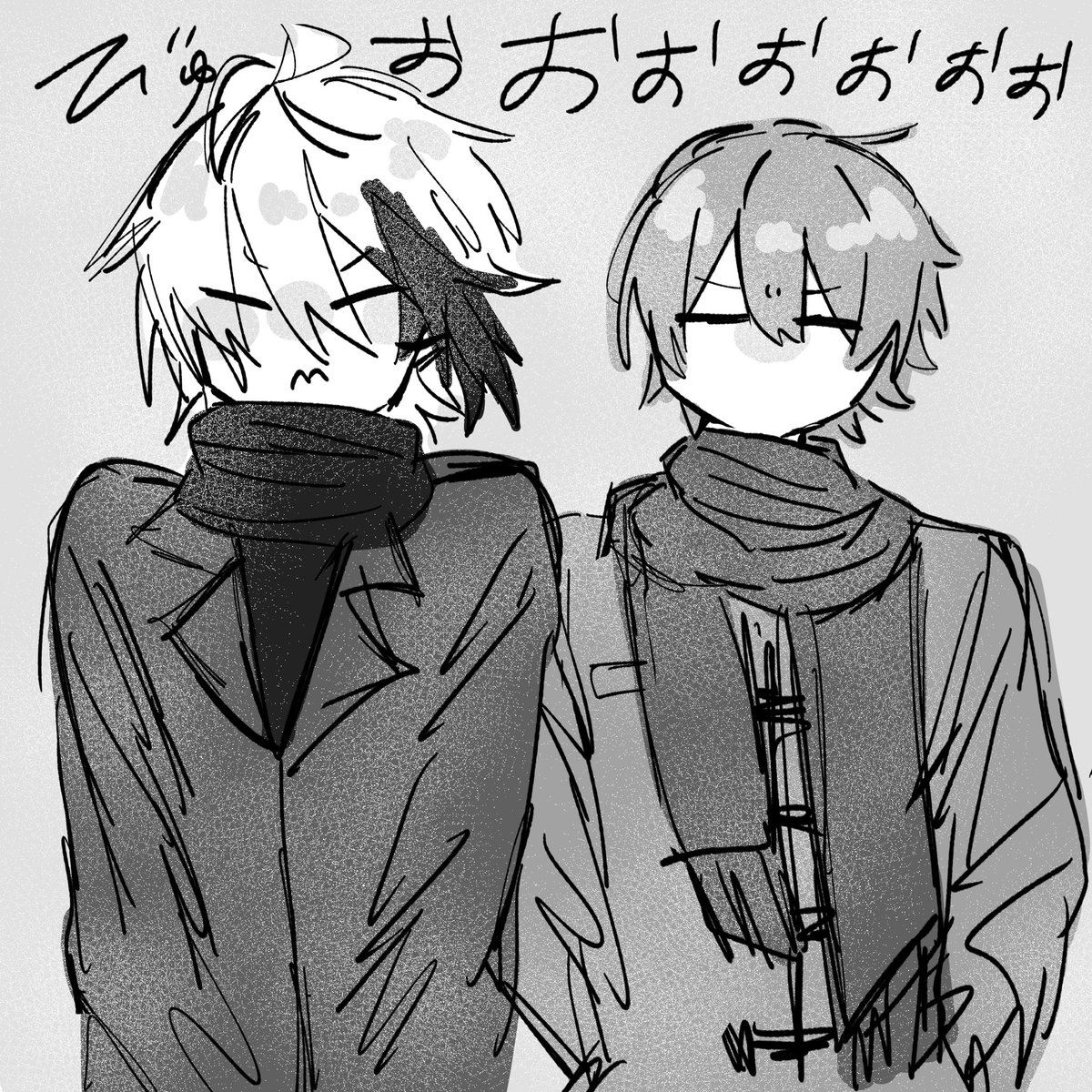 37se_1027's tweet photo. 気が早いので冬の絵描くマン https://t.co/HeWyGB4k6f