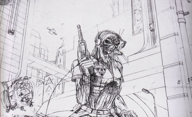 Luisma1974's tweet photo. The imagery changed too.
Derek Riggs was asked for a futuristic city inspired by Blade Runner, while the band posed with sci-fi vehicles in L.A.
Maiden were heading somewhere new.
And one first sign was a song Adrian never meant Steve to hear.
โWasted Yearsโ
#SomewhereInTime https://t.co/HiILwSylXc