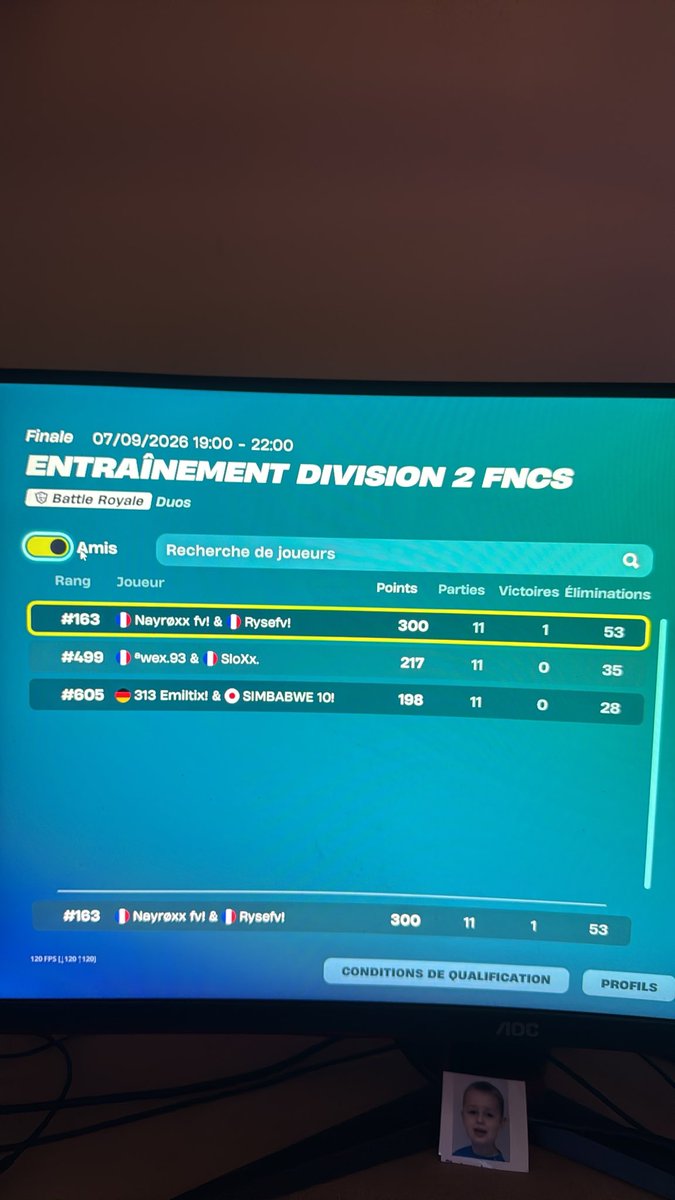deratizor's tweet photo. Top 163 Div 2 focus next on es trop unlucky top 5 toute la cup https://t.co/njksxkTvl5